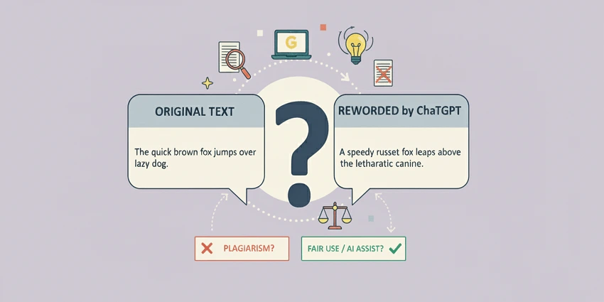 Does rewording with ChatGPT count as plagiarism